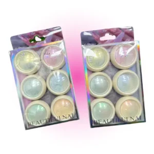 set x6 polvos aurora para decoracion de uÑas 26028