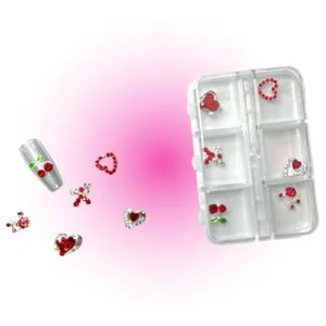 set x6 dijes surtidos para decoracion de uÑas naez 50528/dh85052