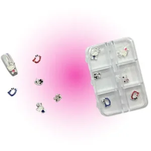 set x6 dijes surtidos para decoracion de uÑas naez 50443/dh85044