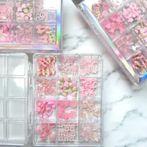 deco surtida para uÑas con organizador naez 50108