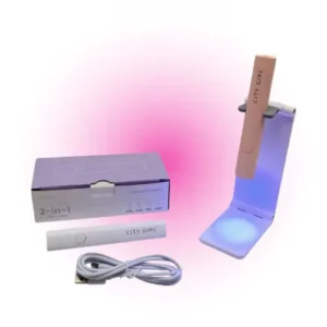 linterna inalambrica uv led + soporte city girl 43327