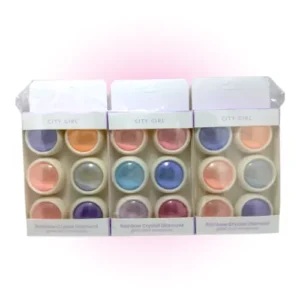 set x6 polvos para decoracion de uÑas city girl 24033
