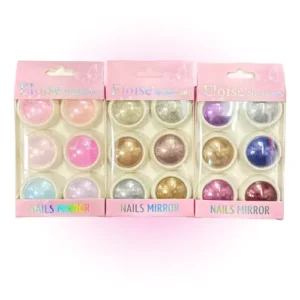 set x6 polvos espejo para decoracion de uÑas eloise 16245