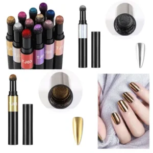 polvo efecto espejo en lapiz para decoracion de uÑas 80023