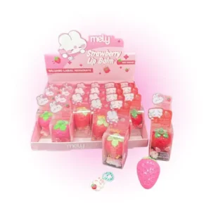 balsamo hidrtante de labios frutilla con llavero mely 20116