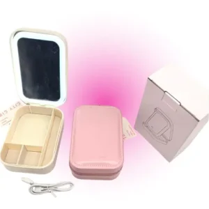 espejo led con organizador plegable city girl 01239
