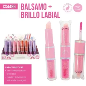 2en1 balsamo + brillo labial pink 21 67551/cs4486