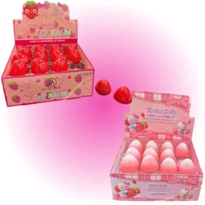 balsamo hidatante de labios de frutilla