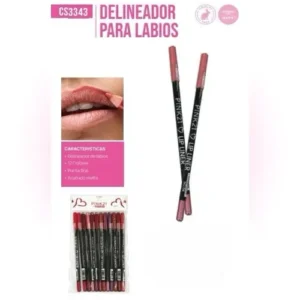 pack x12 lapiz delineador de labios pink 21 86392/cs3343
