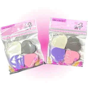 set x4 esponjas para dimuniar en forma de corazon 10265