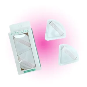 set x2 esponjas borla de maquillaje para polvo city girl 09047