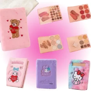 paleta de maquillaje x4 pisos libro tipo peluche modelos surtidos