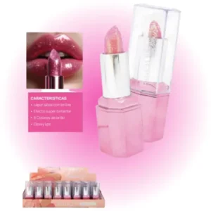 labial en barra con glitter pink 21 84596/cs5587