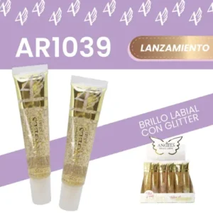 brillo labial con glitter 4angels