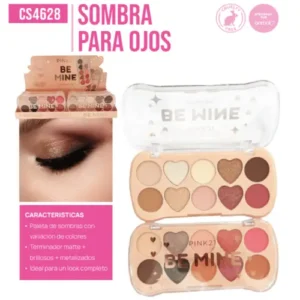 palet de sombras para ojos x10 colores pink 21 66837/cs