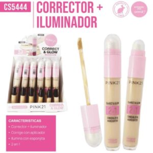 2en1 corrector + iluminador pink 21 69807/cs5444