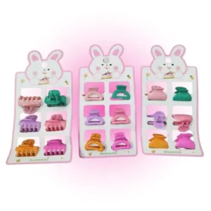 set x3 mini hebillas para el cabello con brillos modelos surtidos 1661 4/ 1/ 2