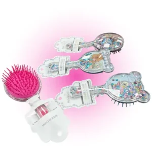 cepillo para cabello la bubu con glitter diseÑos surtidos hair comb