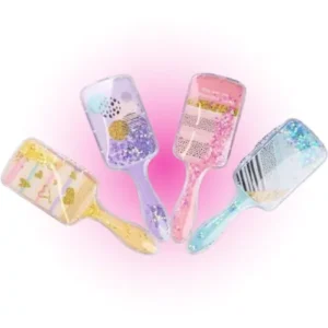 cepillo para cabello con glitter mely 63796