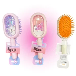 cepillo para cabello con glitter mely 63782