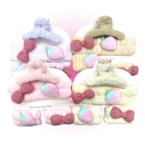 set vincha+muÑequera+broche de pelo mely 10250
