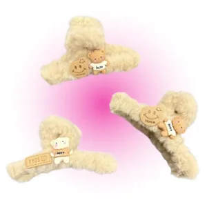 broche para cabello tipo peluche mely 30084