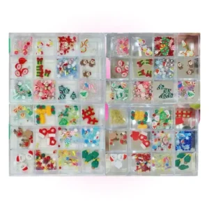 caja de deco surtida navidad para decoracion de uÑas 11724/dh81172