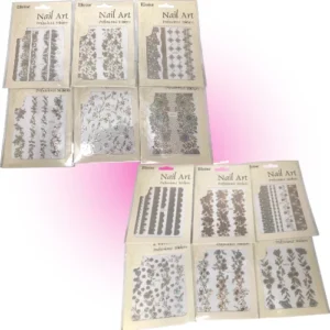 sticker para decoracion de uÑas flores eloise 202857