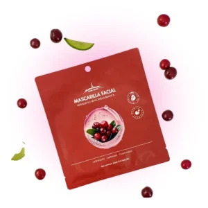 mascarilla facial fibra vegetal arandano paris night 61106
