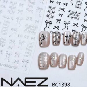 sticker para decoracion de uÑas colores surtidos naez 13982/bc1398