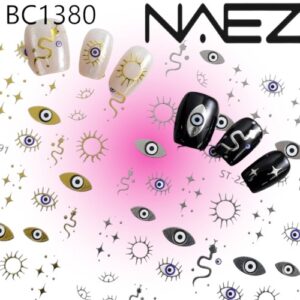 sticker para decoracion de uÑas colores surtidos naez 13807/bc1380
