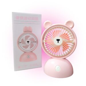 ventilador portatil con luz varios diseÑos