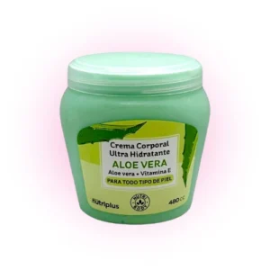 crema corporal hidratante aloe vera+ vitamina e para todo tipo de piel nutriplus 25207