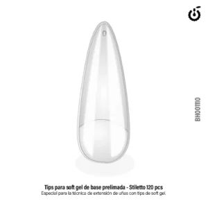 x120 tips stiletto base prelimada cherimoya bh001110