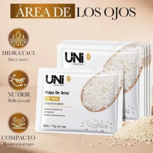 parches para ojeras pulpa de arroz uni cosmeticos 827543