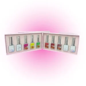esmalte semi gelatina, top coat y metalico charm limit