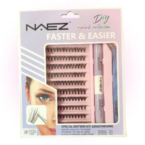 kit de pestaÑas postizas naez pegamento + sellador + pinza 70762/dh507 076