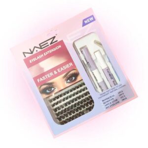 kit de pestaÑas postizas naez pegamento + sellador + removedor + pinzas