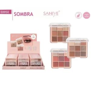 paleta de sombras para ojos 9 colores saniye 22730/e950