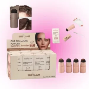 polvo para cejas con cepillo y plantillas 00163