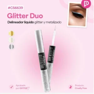 delineador duo glitter + metalizado pink 21 98036/cs6639