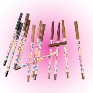 pack x12 lapiz de cejas con cepillo para difuminar