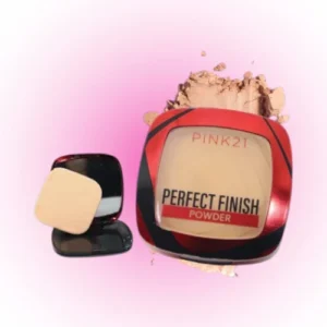 polvo compacto con esponja y espejo pink 21 66349/cs4716
