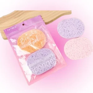 SET X2 ESPONJAS FACIALES DE CELULOSA VEGETAL PARA LIMPIEZA Y EXFOLIACION NAEZ 23072/BC2307