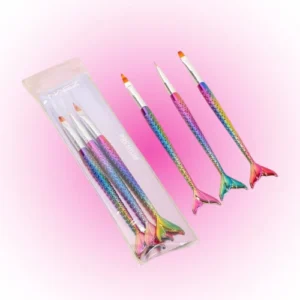 SET X3 PINCELES NAIL ART DECORACION DE UÑAS COLA DE SIRENA NAEZ 25380/BC2538