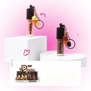 LABIAL LIP GLOSS CON BRILLO SABORIZADO CON LLAVERO PINK21 01552/CS6775
