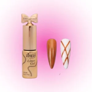 ESMALTE LINER DORADO SEMI DORADO METALICO PARA NAIL ART DECORACION DE UÑAS RIMERA QUINCE 03071/RQ-ES03-7