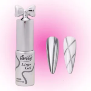 ESMALTE LINER EFECTO METALICO PLATEADO SEMI NAIL ART SEMI 15ML RIMERA QUINCE 03064/RQ-ES03-6