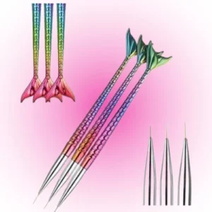 SET X3 PINCELES LINER COLA DE SIRENA ELOISE PARA DECORACION DE UÑAS 011875