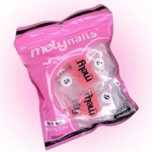 X504PCS TIPS COFFIN PRELIMADO PARA SOFT GEL MELY 40507/YD0-03